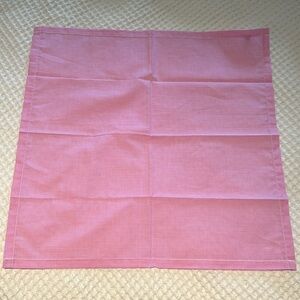Turnbull & Asser Hand Rolled Pink Graphic Check Handkerchief / New Never Used